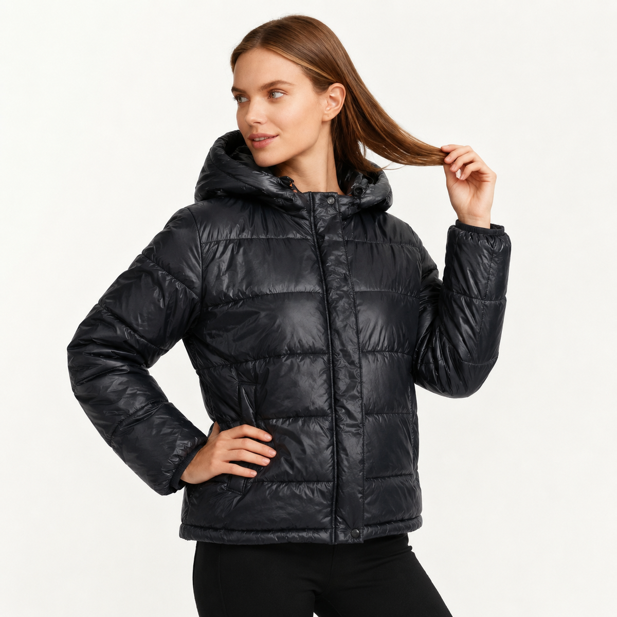 Steppjacke Damen | Mit Kapuze & Taschen 9