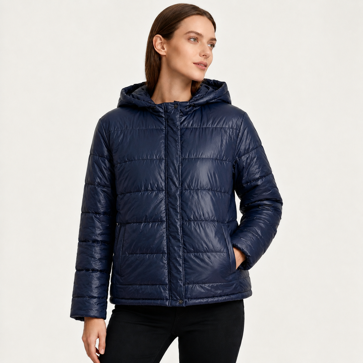 Steppjacke Damen | Mit Kapuze & Taschen 4