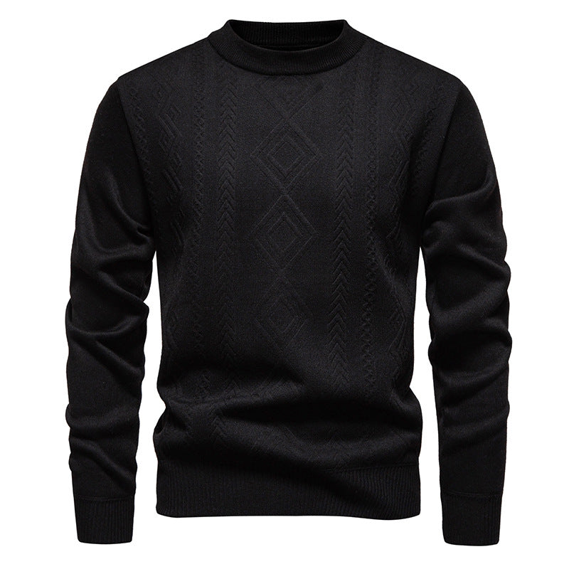 Feinstrick-Pullover Herren | Rautenmuster & Formstabiler Rundhals 11