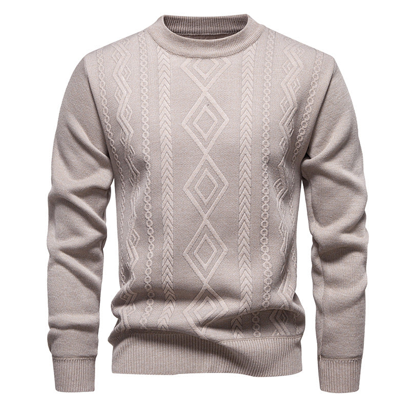 Feinstrick-Pullover Herren | Rautenmuster & Formstabiler Rundhals 7