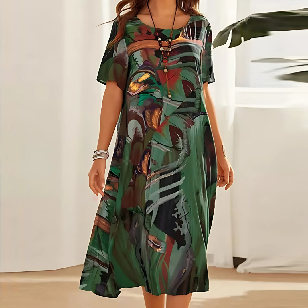 Filomena – Bequemes Blumenkleid 1