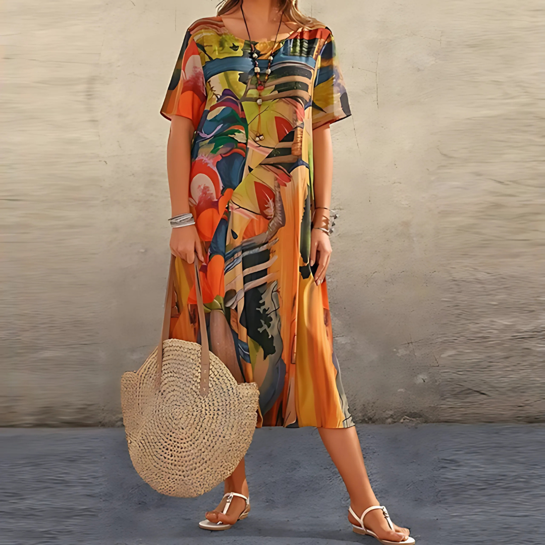 Filomena – Bequemes Blumenkleid 3