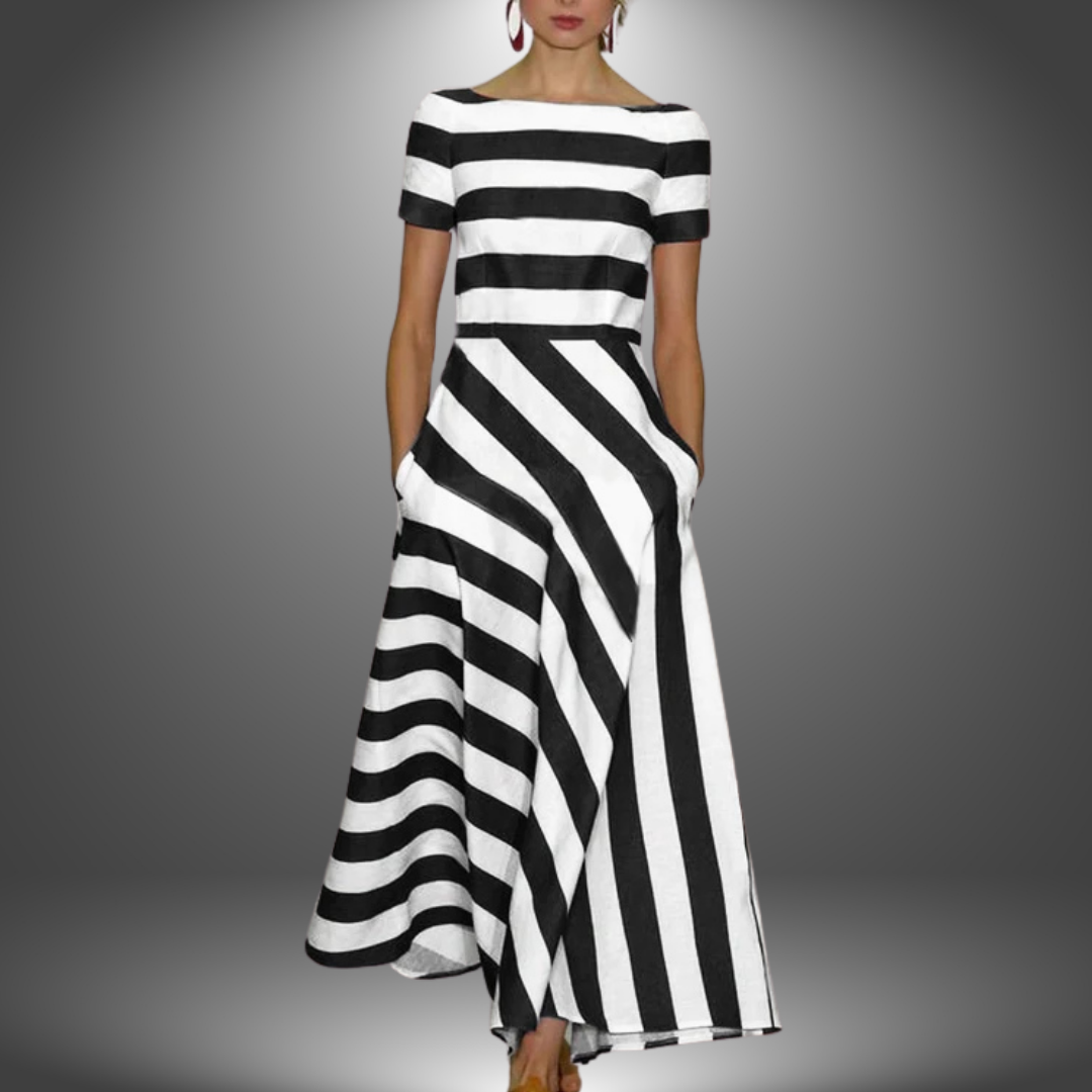 Franka™ – Gestreiftes Maxikleid mit elegantem Stil 1