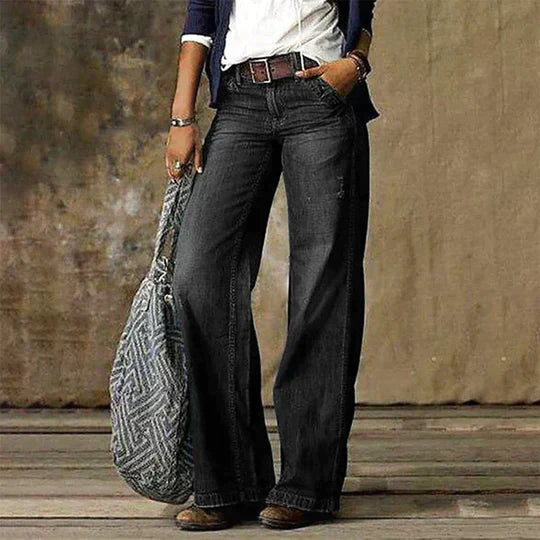 Jeans Damen | Hoher Bund & Weites Bein 4
