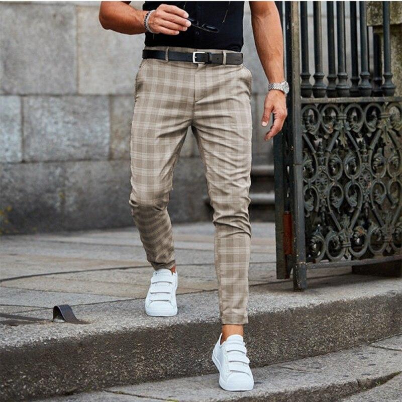 Freizeit Karierte Herrenhose | Mit Stretch 1