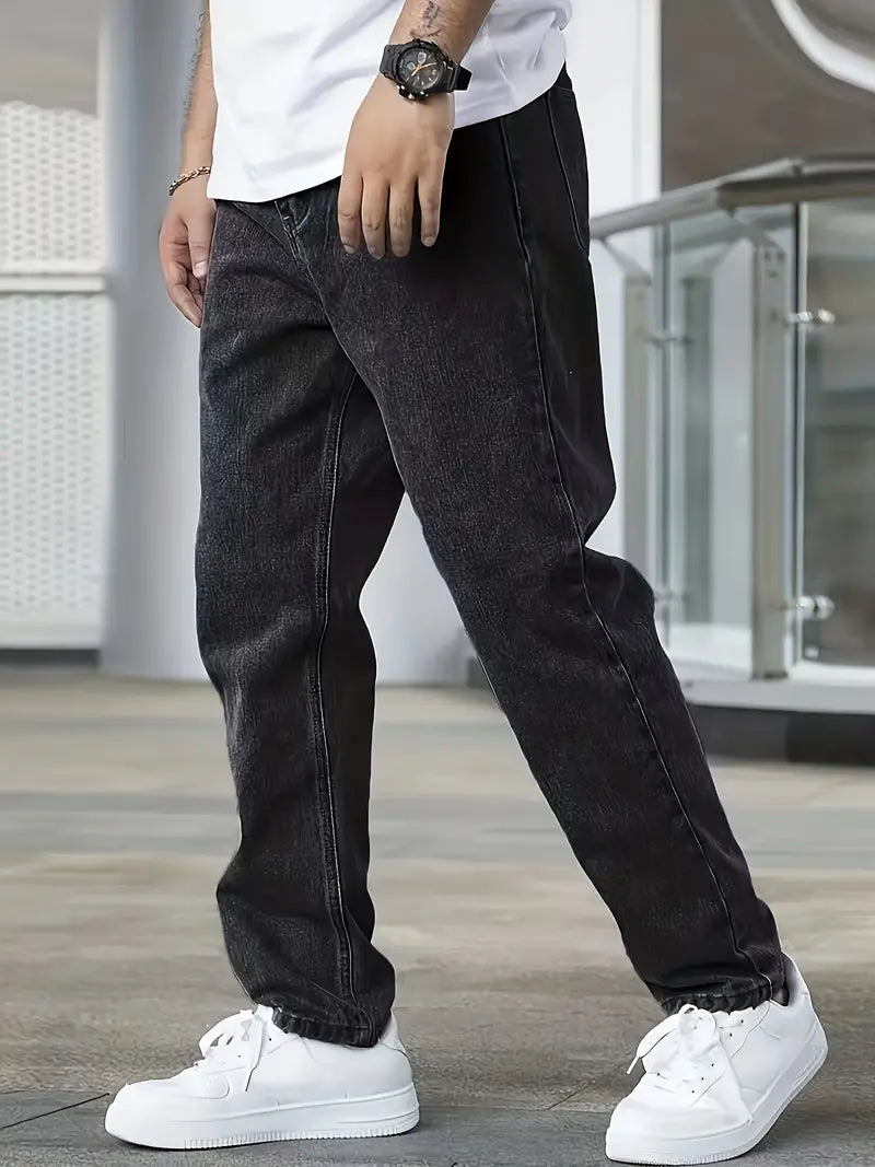 Freizeit Leicht Gewaschene Herrenjeans | Gerades Bein 6