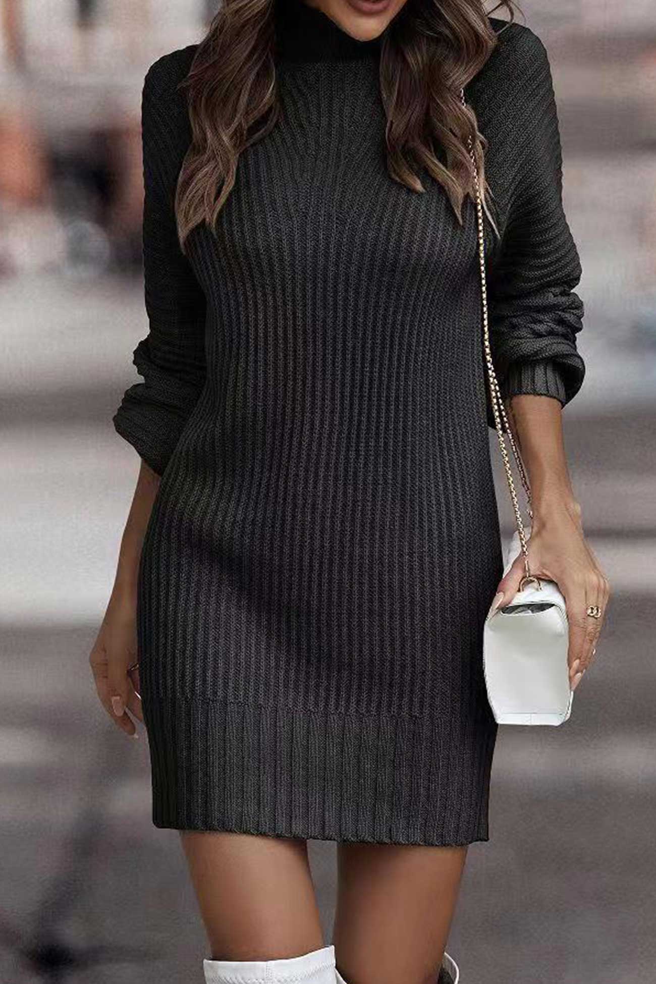 Freya - Kleid mit Rollkragenpullover