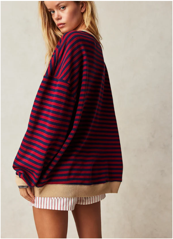 Gestreifter Pullover