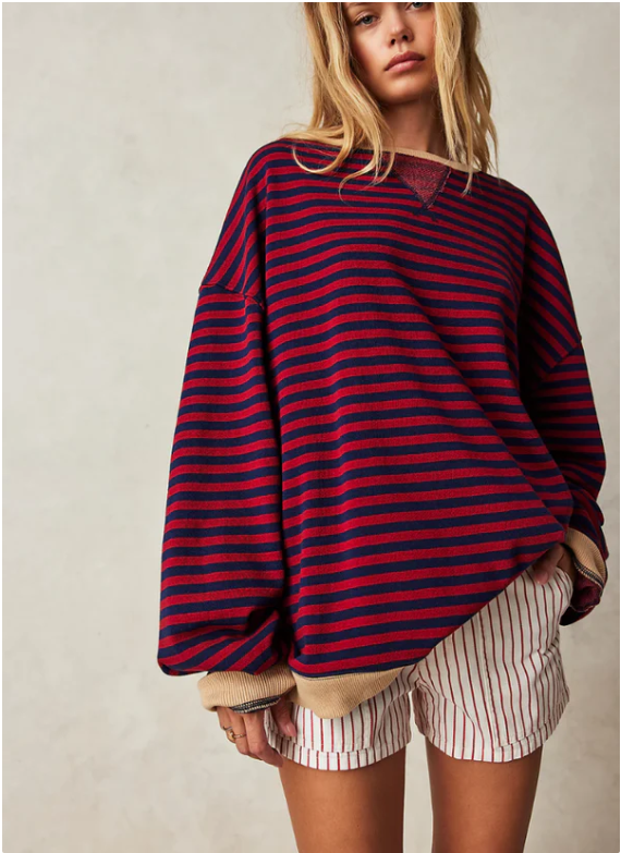 Gestreifter Pullover