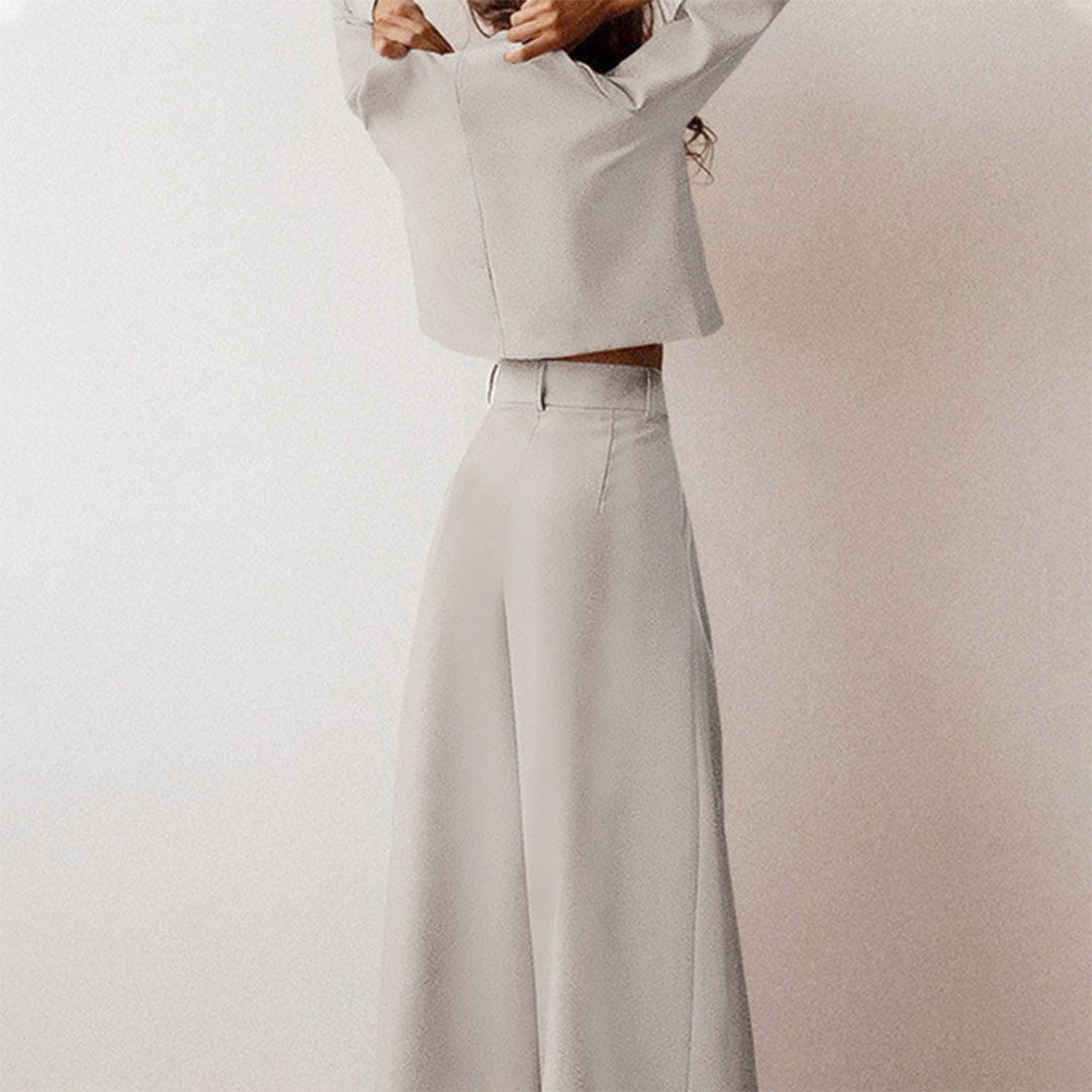 Hosen-Set Damen | Crop-Top & Bequeme Hose 6