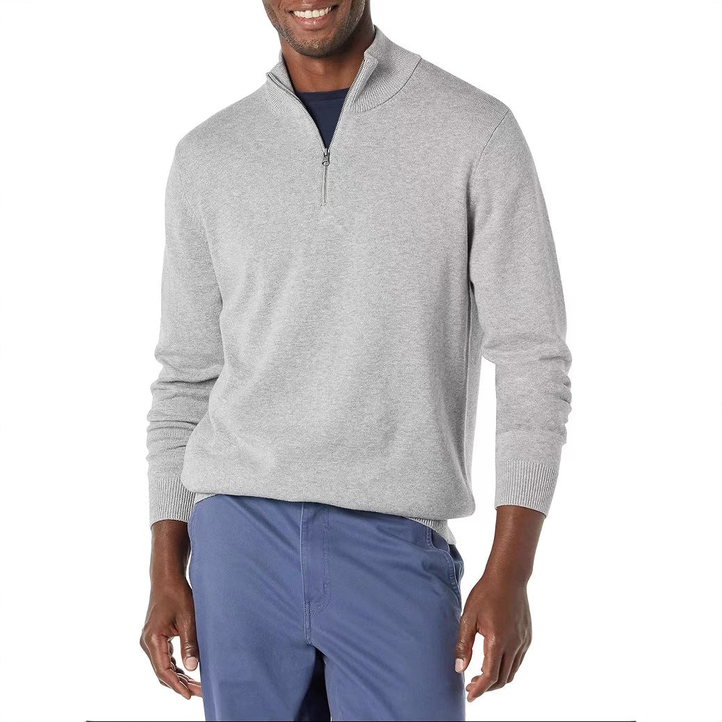 Half-Zip Pullover Herren | Stehkragen & Rippbündchen 3
