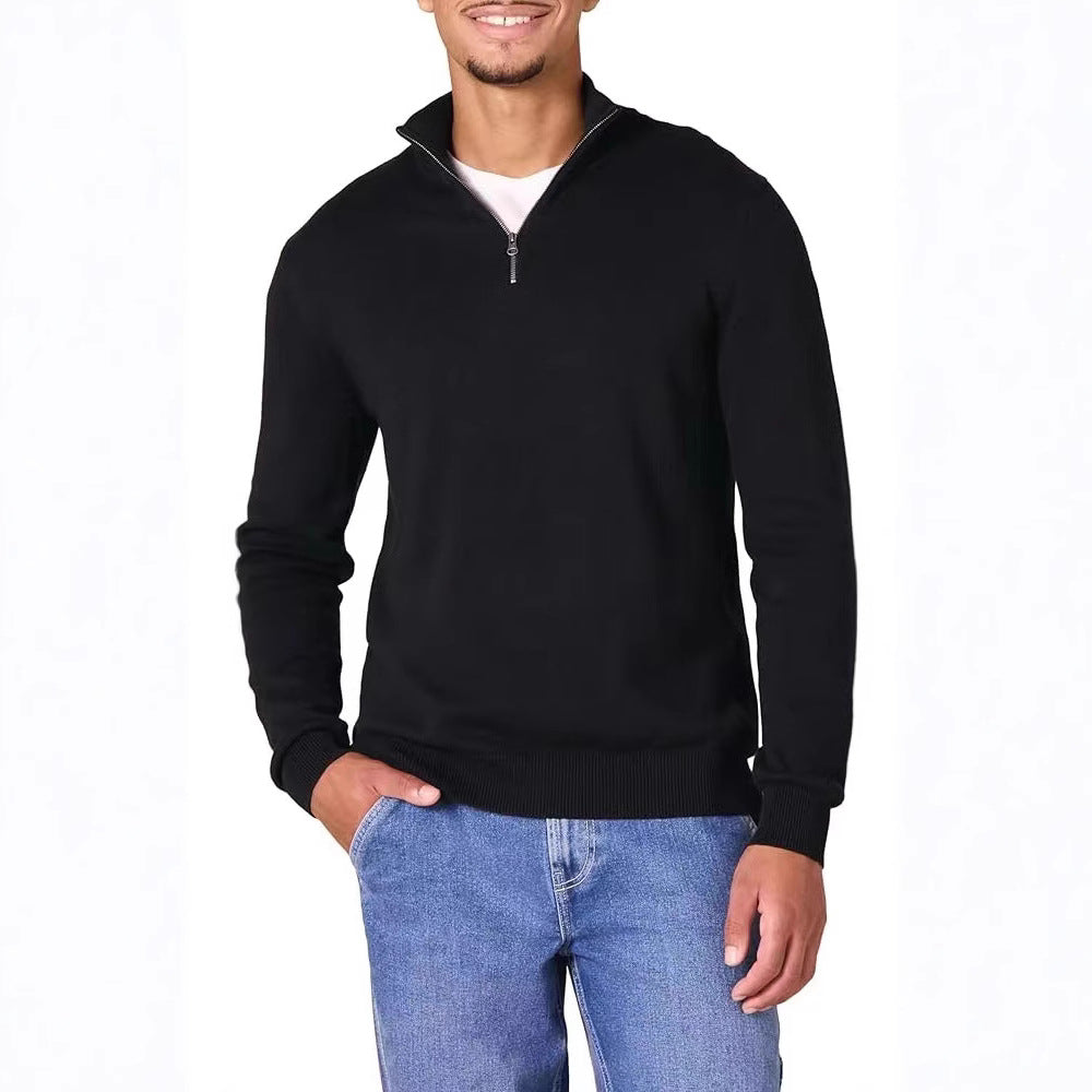 Half-Zip Pullover Herren | Stehkragen & Rippbündchen 4