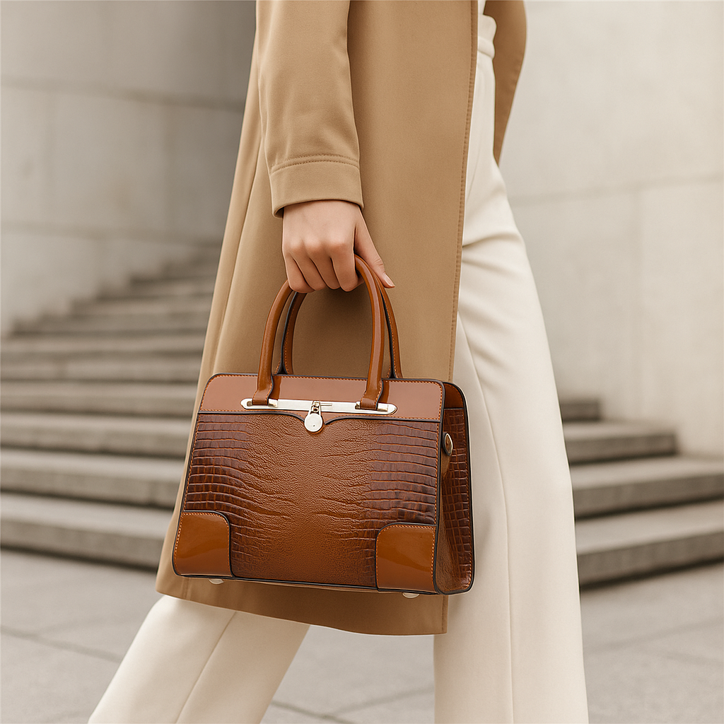 Handtasche Damen | Kroko-Optik & Edles Design 5