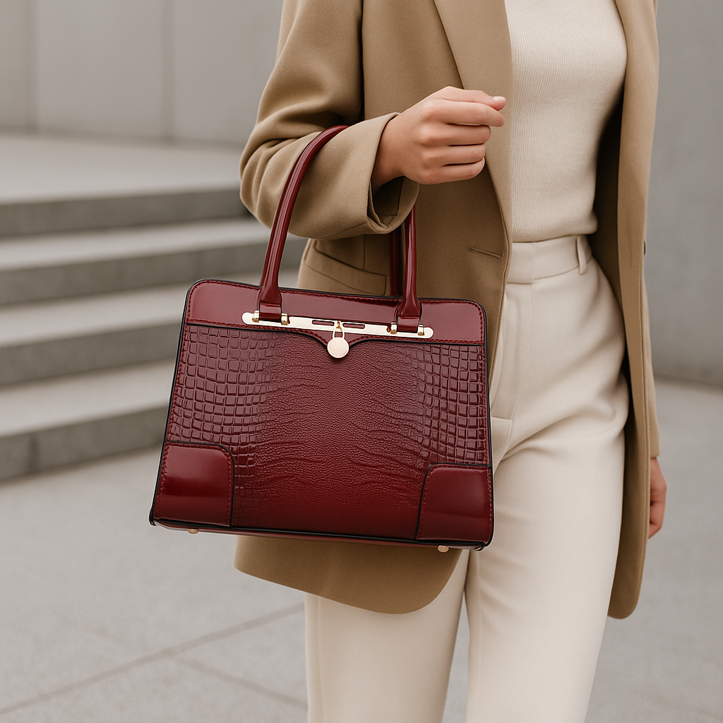 Handtasche Damen | Kroko-Optik & Edles Design 7