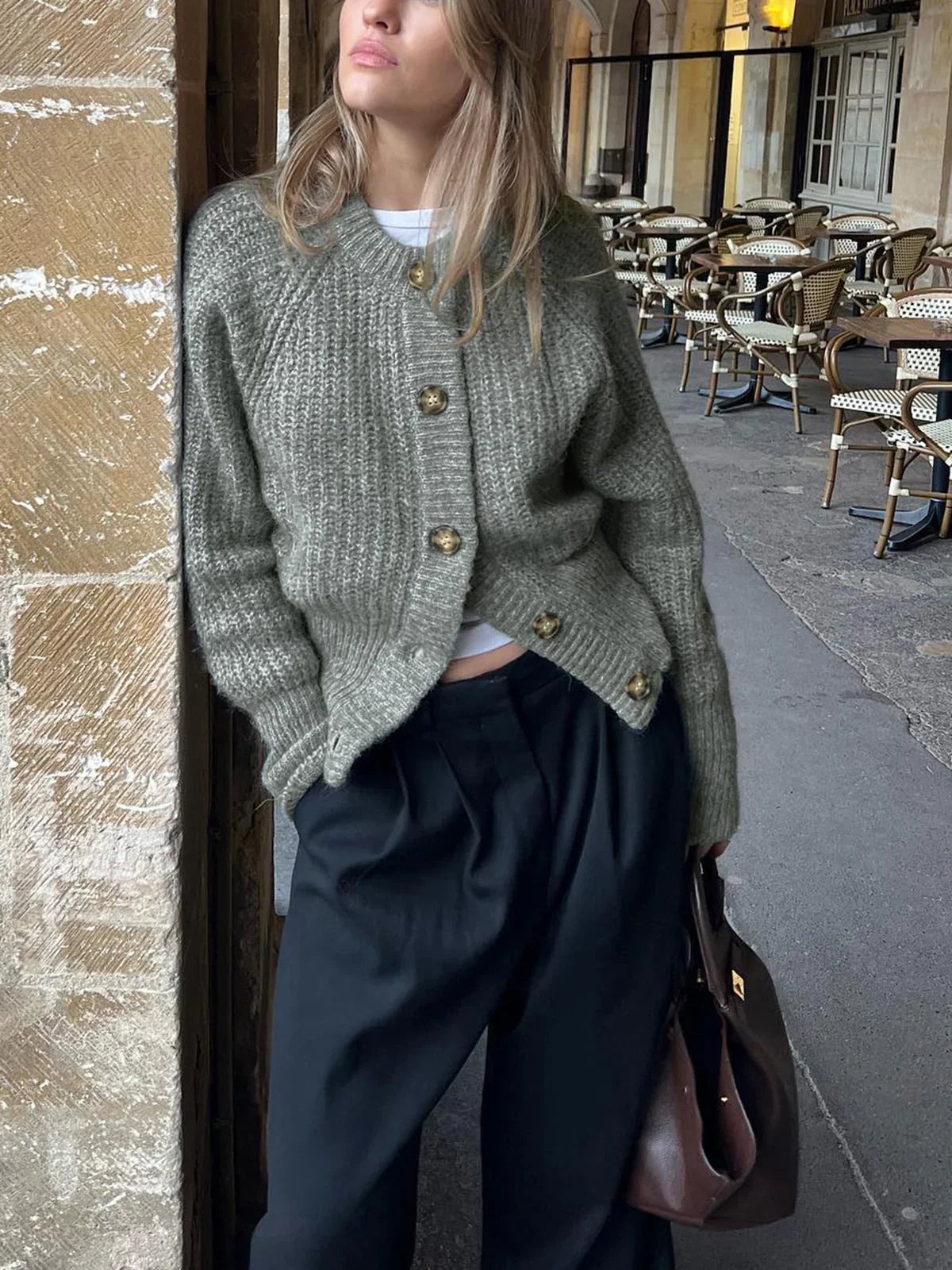 Harper - Damen-Cardigan mit Knopfdetails