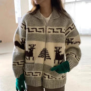 Hasfara - Giacca con zip a maniche lunghe da donna