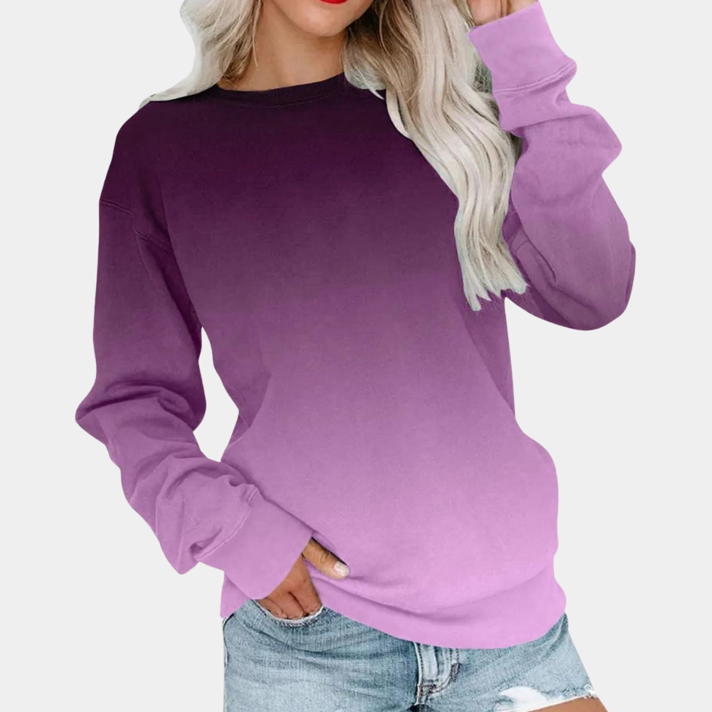 Hazel - Modernes Farbverlauf-Sweatshirt für Damen