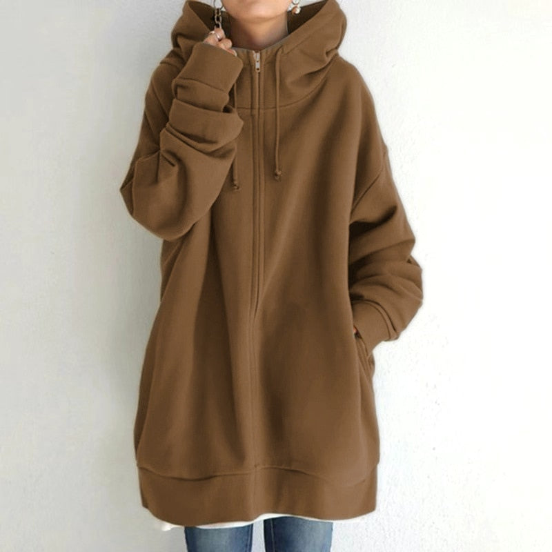 Heidi-Mode - Lange Herbst Strickjacke 7