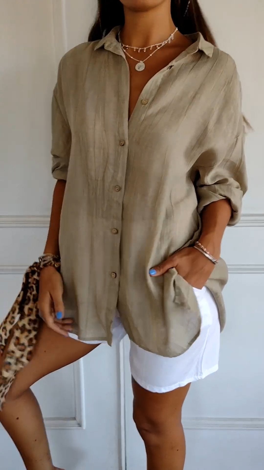 Hemdbluse Damen | Lässiger Oversized-Schnitt & Luftiges Crinkle-Design