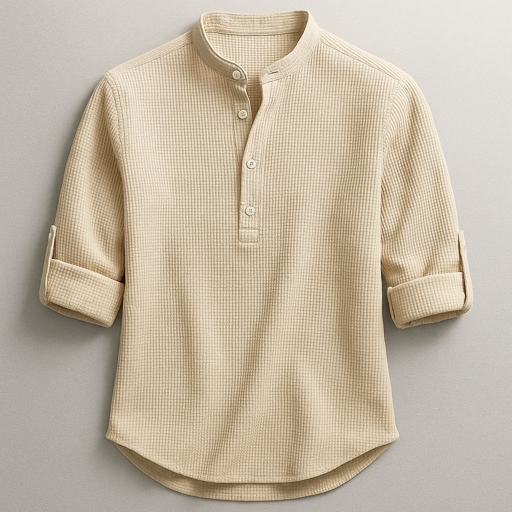 Henley Shirt Herren | Stehkragen & Zeitlos