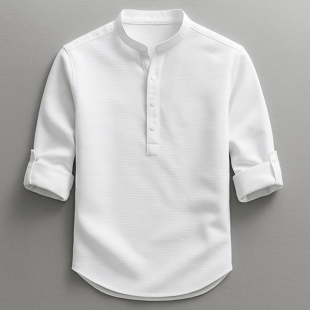 Henley Shirt Herren | Stehkragen & Zeitlos