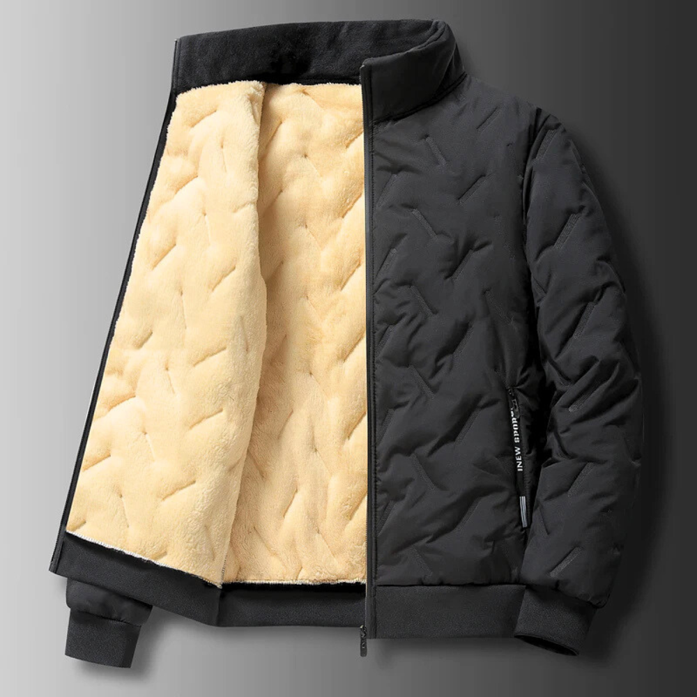 Jacke Herren | Wind- & Kälteschutz mit hohem Kragen 5