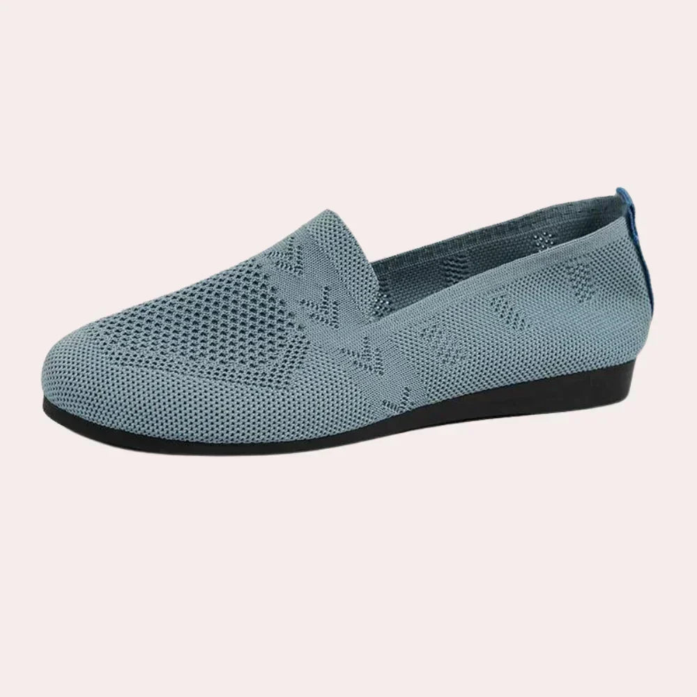Herren Slip-On Herrenschuhe Strickoptik leicht mit Anti-Rutsch-Sohle