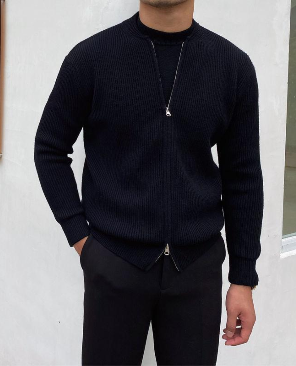 Strickjacke Herren mit Reißverschluss | Strukturiert & Vielseitig 6