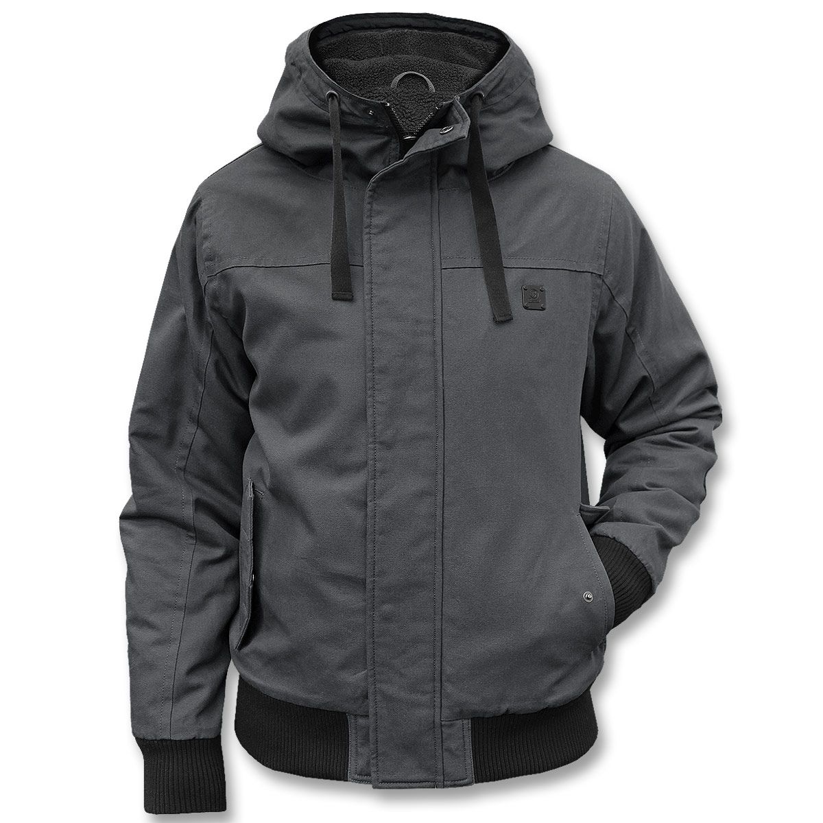 Herren Winterjacke | Sportlicher Kurzschnitt | Kapuze & Windschutz gegen Kälte