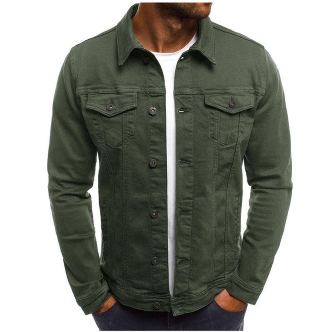 Herren Freizeit-Jeansjacke | Mit Knöpfen 0