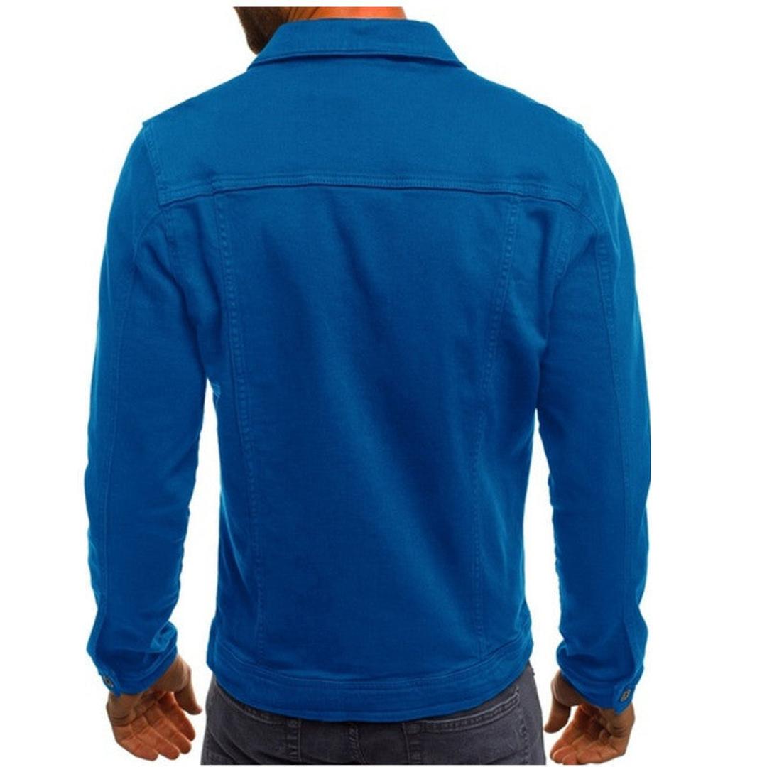 Herren Freizeit-Jeansjacke | Mit Knöpfen 6
