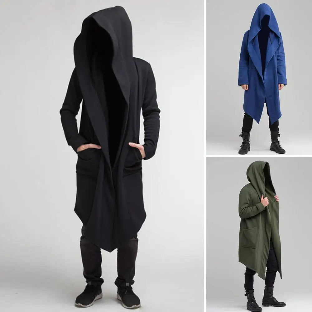 Herren Gothic Kapuzenstrickjacke 4