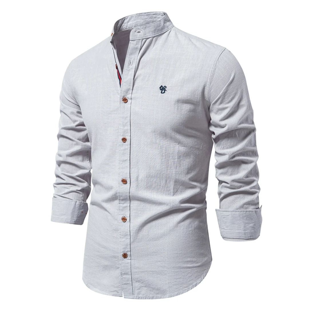 Herren Hemd Mit Rundhalsausschnitt 4