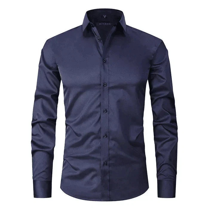 Herren Hochstretch-Hemd | Mit Knopfleiste 8