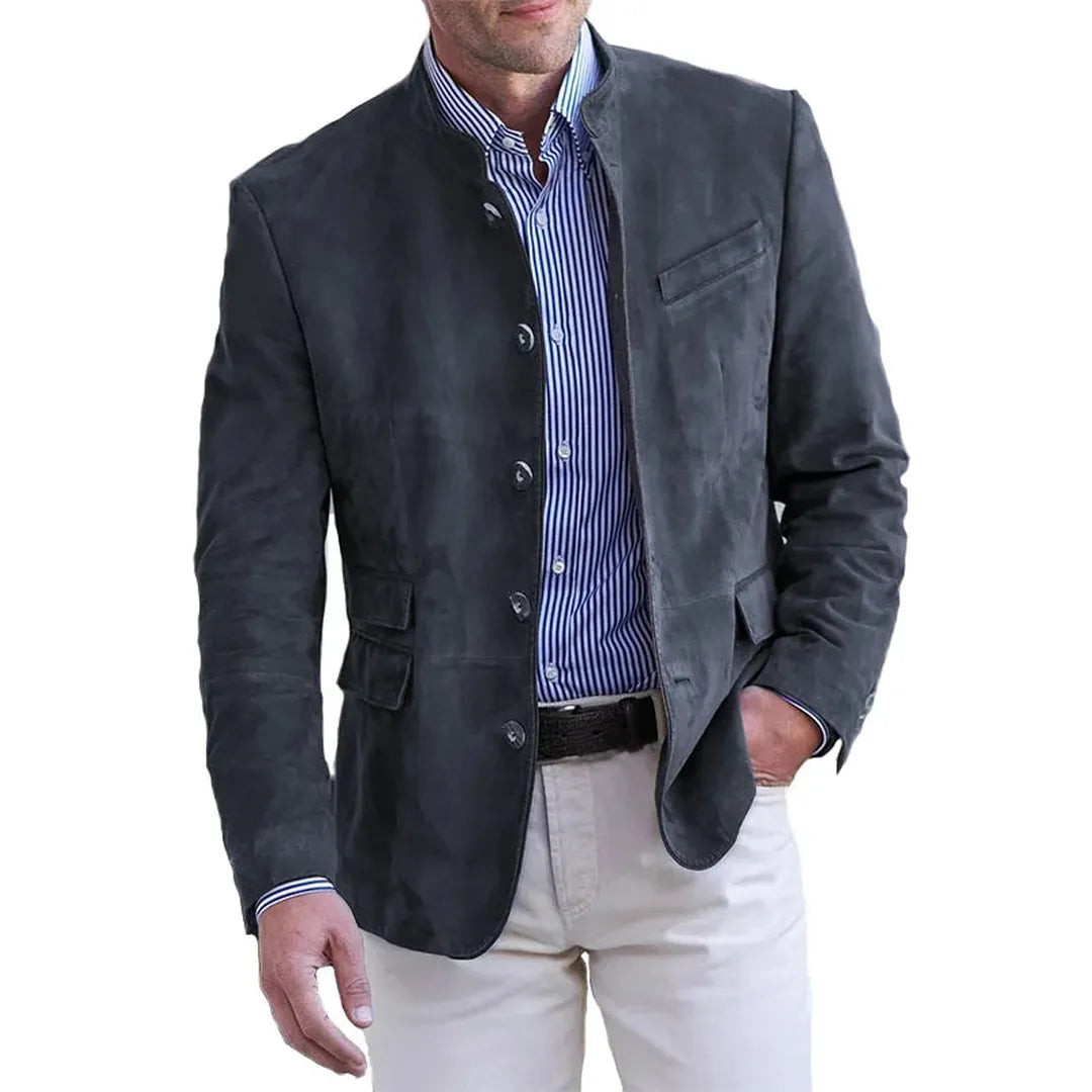 Herren Lässig blazer Mit Knopfdetail | Langarm 4