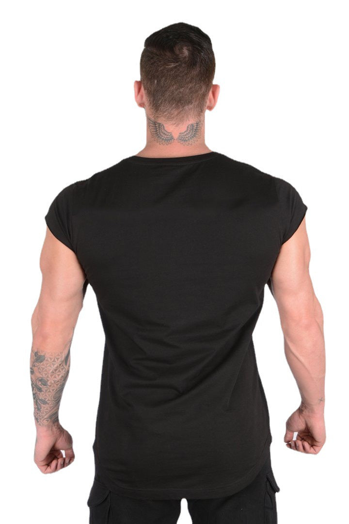 Herren Stylisches Oversized T-Shirt mit abgerundetem Saum und kurzen Ärmeln Echoarchiv 4