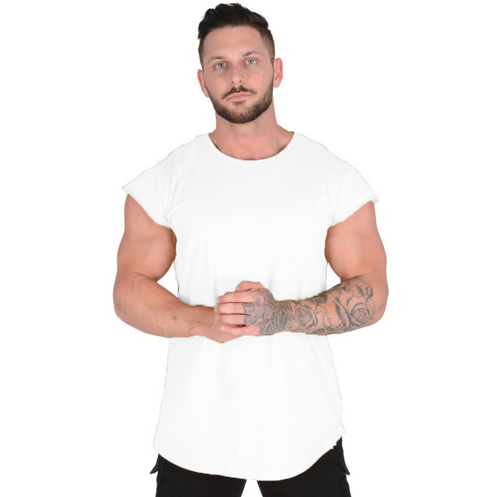 Herren Stylisches Oversized T-Shirt mit abgerundetem Saum und kurzen Ärmeln Echoarchiv 5