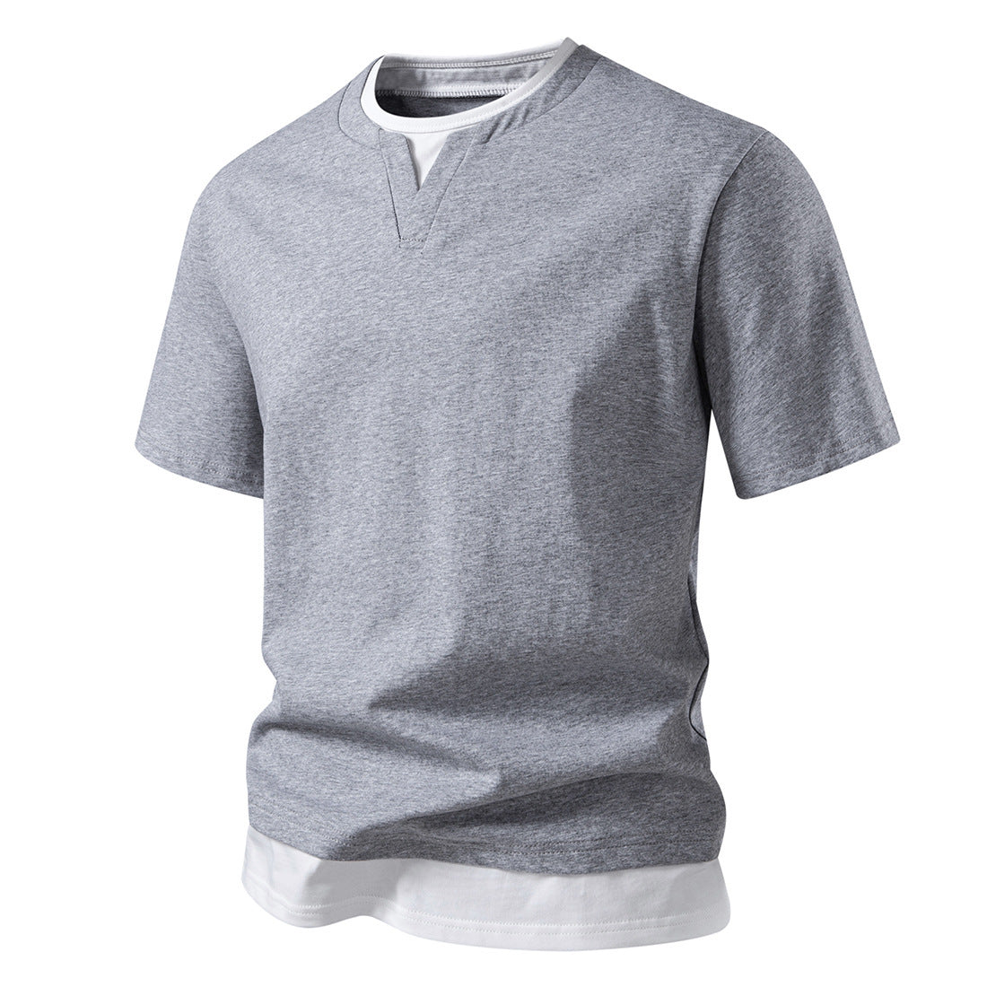 Herren lässiges V-Ausschnitt T-Shirt Echoarchiv 1