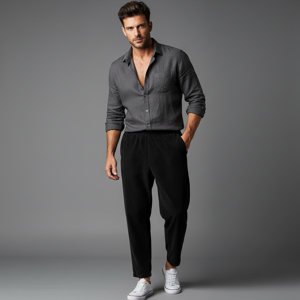 Herrenhose | Weites Bein & bequemer Sitz