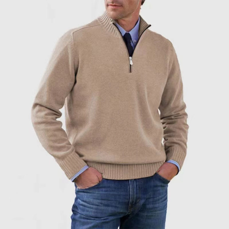 Herrenpullover Mit Halbem Reißverschluss | Langarm 11