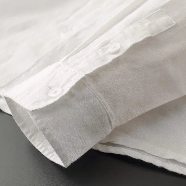 Hochwertigen Leinenmaterials Leinenbluse
