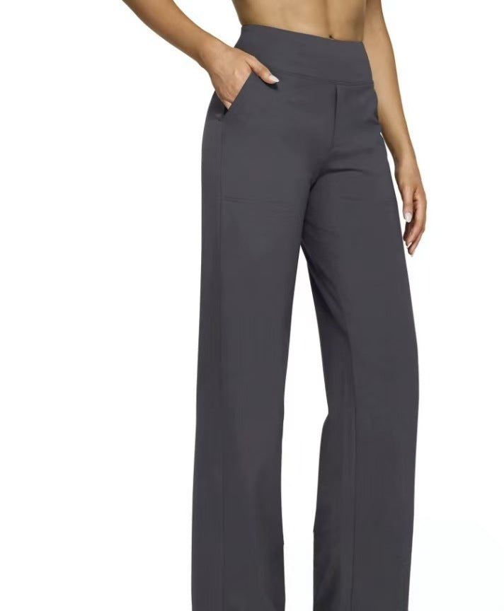 Damen Weit geschnittene Komfort-Hose mit elastischem Bund und praktischen Taschen Drune 0