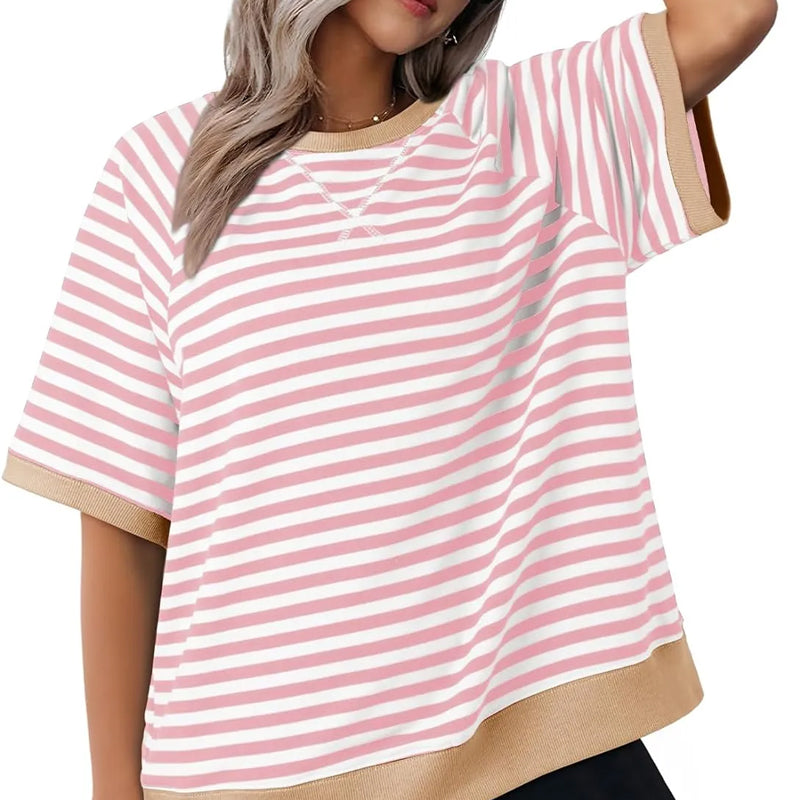 Iolanda - Lässiges Gestreiftes T-shirt 2