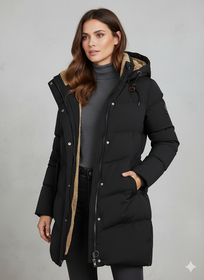 Jacke Damen Lang | Mit Kapuze & Warmem Innenfutter