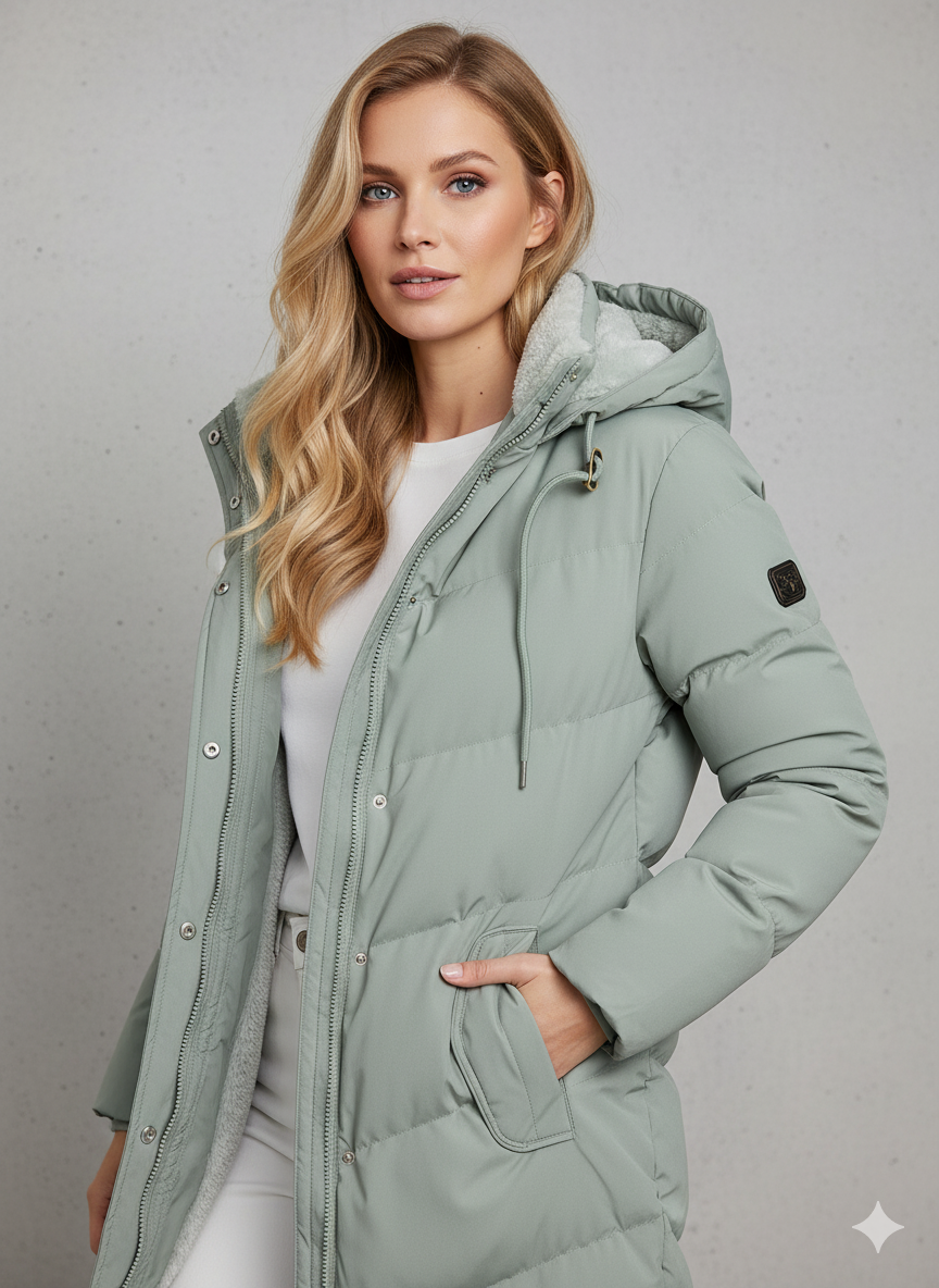 Jacke Damen Lang | Mit Kapuze & Warmem Innenfutter