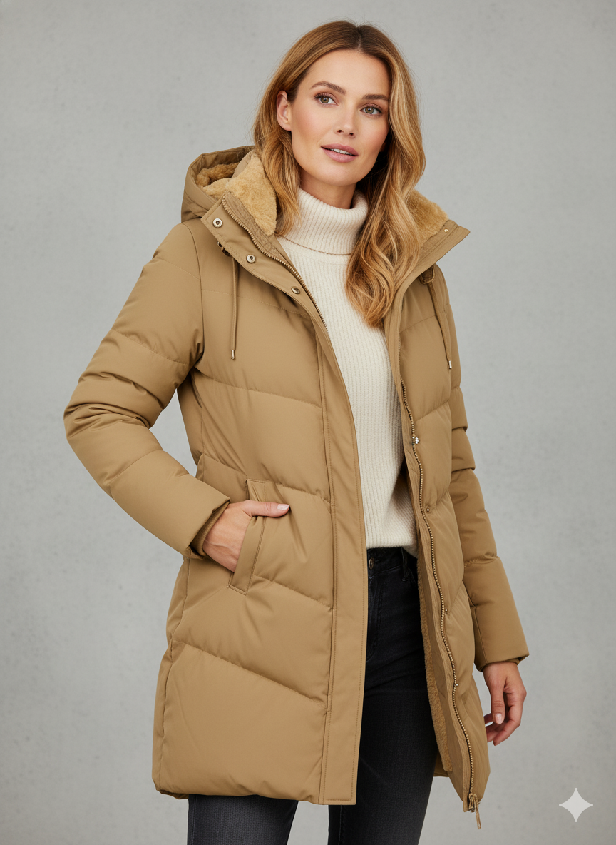 Jacke Damen Lang | Mit Kapuze & Warmem Innenfutter
