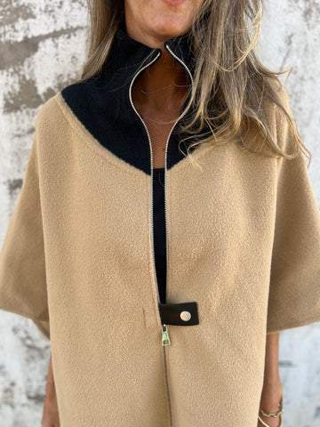 Lässige Jacke mit Stehkragen und Reißverschluss 3