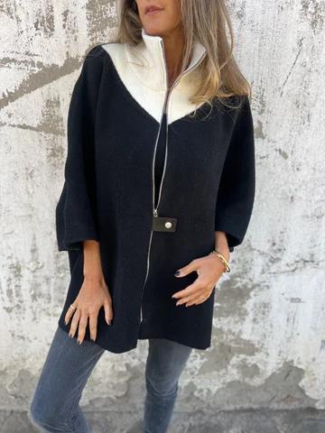 Lässige Jacke mit Stehkragen und Reißverschluss 5