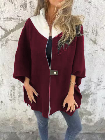 Lässige Jacke mit Stehkragen und Reißverschluss 11