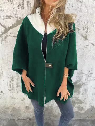 Lässige Jacke mit Stehkragen und Reißverschluss 12